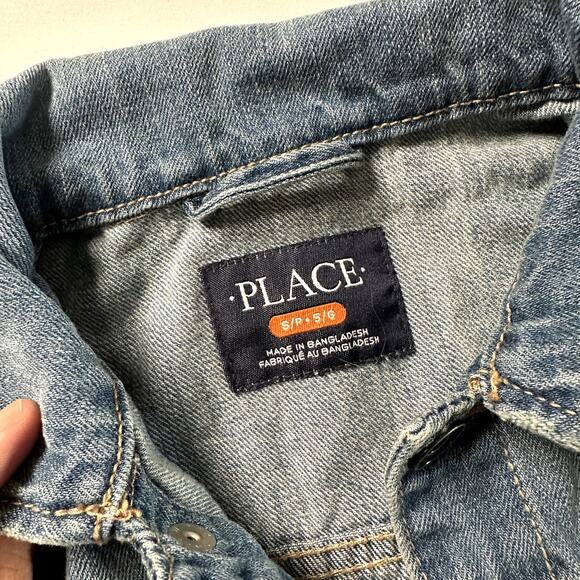 The Children's Place Button Up Jean Jacket Sz S/P 5-6y - Picture 4 of 6